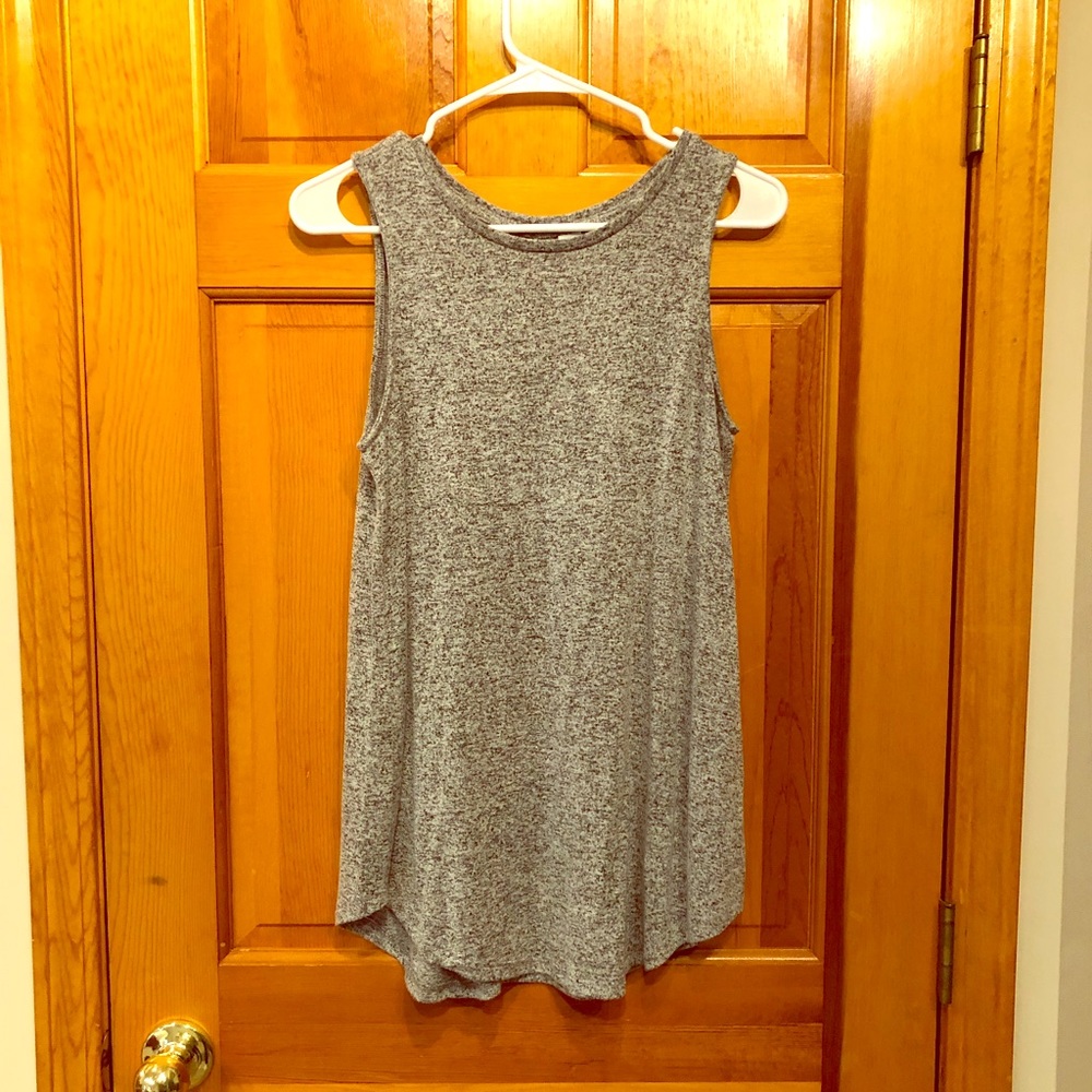 Grey basic tank top